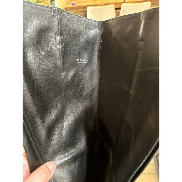 Kenneth Cole Reaction Black Leather Knee High Boots | Size 9.5 | Classic Riding - Picture 6 of 6